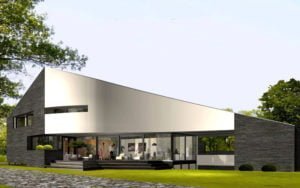 IBOC modern villa groendak golvende gevels wit gestuct Gerrit Jan ter Horst
