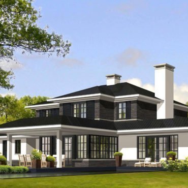 IBOC villa amerikaanse stijl FLW vlakke daken overstekken Gerrit Jan ter Horst